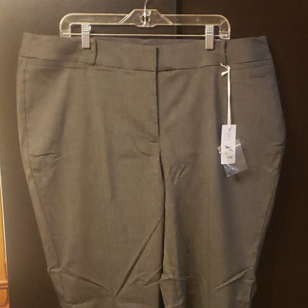 NWT Plus Size Lane Bryant Curvy Allie Boot Cut Pants Size 22R Dark Gray